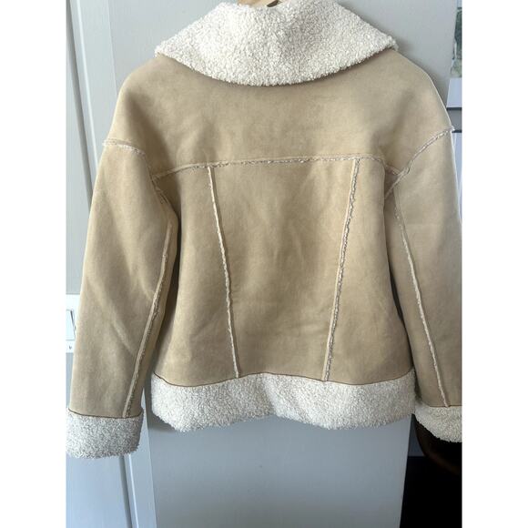 Marine Layer Women's Quebec Faux Suede and Sherpa Jacket - XS - Picture 8 of 9